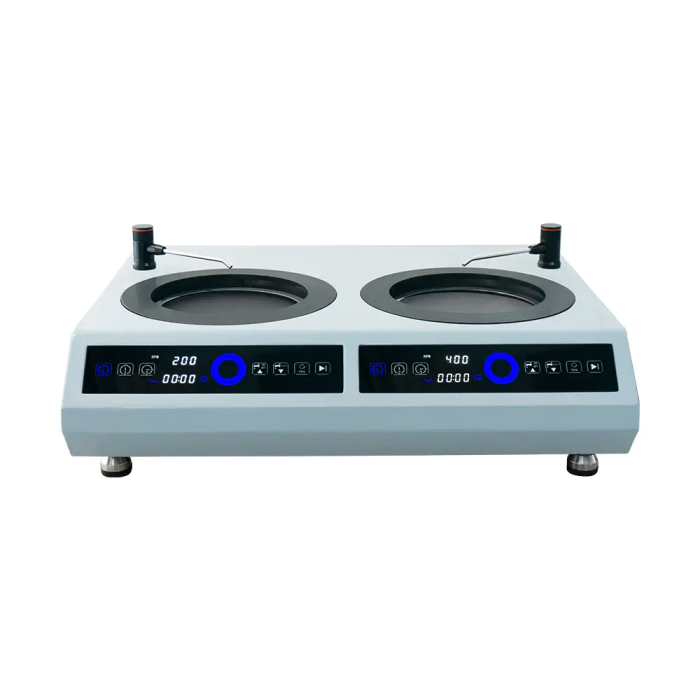 Máy mài và đánh bóng mẫu kim tương hai đĩa Alpha-208 hãng Trojan (Double Disc Grinder & Polisher)